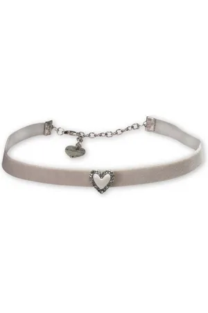 Alpenflüstern Kette mit Anhänger Kropfband - STRASS-HERZ - - Verkäufer: Alpenwahnsinn Tracht & Lifestyle