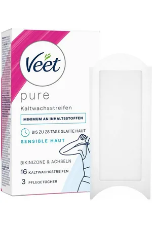 Veet Kaltwachsstreifen mit Easy-Gelwax Technologie, 40 St., für Körper & Beine, Geeignet für sensible Haut - Verkäufer: PENNGUIN-DE