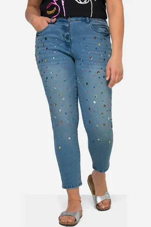 Angel of Style Röhrenjeans 7/8-Jeans Slim Fit Ziersteinchen. 5-Pocket - Verkäufer: Popken Fashion Group