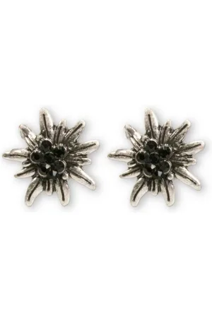 Alpenflüstern Ohrhänger-Set Ohrstecker - STRASS-EDELWEISS II - - Verkäufer: Alpenwahnsinn Tracht & Lifestyle