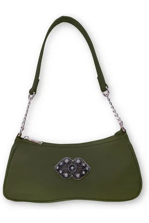 Alpenflüstern Handtasche Trachtentasche - LISSY - korallenrosa, olivgrün - Verkäufer: Alpenwahnsinn Tracht & Lifestyle