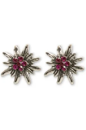 Alpenflüstern Ohrhänger-Set Ohrstecker - STRASS-EDELWEISS II - - Verkäufer: Alpenwahnsinn Tracht & Lifestyle