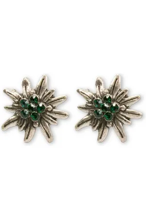 Alpenflüstern Ohrhänger-Set Ohrstecker - STRASS-EDELWEISS II - - Verkäufer: Alpenwahnsinn Tracht & Lifestyle