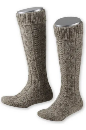 LUSANA Trachtensocken Kniebundstrümpfe Kinder - L320T - beigebraun, natur - Verkäufer: Alpenwahnsinn Tracht & Lifestyle