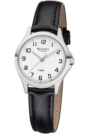 Regent Quarzuhr W0067 - 3085.78.19, Armbanduhr, Damenuhr, analog, Lederimitat-Armband