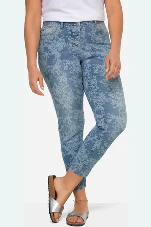 Angel of Style Röhrenjeans Jeans Slim Fit Alloverdruck 5-Pocket - Verkäufer: Popken Fashion Group