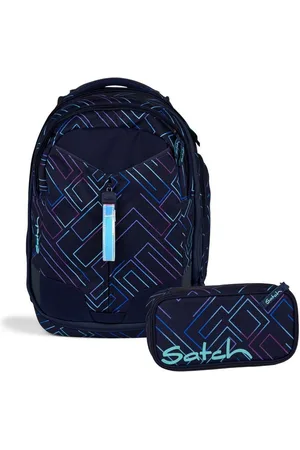 Satch Schulranzen Schulrucksack-Set MATCH Purple Laser 2-teilig, Kollektion 2024 (2-teilig), Laptop-Fach, Your-Size-System, Schulranzen - Verkäufer: DSBO