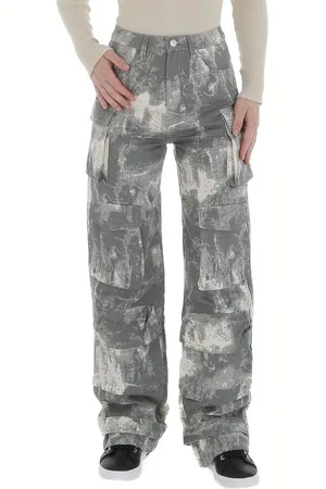 Ital-Design Cargohose Damen Freizeit (86746085) Camouflage Stoffhose in - Verkäufer: