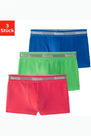 Bench Boxer Boxershorts für Jungen (Packung, 3-St) unifarben mit neon Bündchen