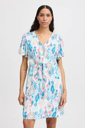 B YOUNG Sommerkleid BYJACQUELINE DRESS 2 - sommerliches Kleid mit Print - Verkäufer: meinemarkenmode
