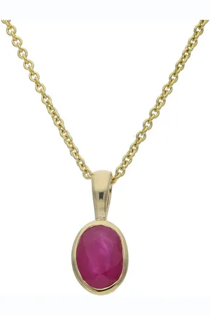 JuwelmaLux Kettenanhänger Anhänger Gold mit echtem Rubin 333 JL39-02-0870 (1-tlg), Schmuckanhänger - Verkäufer: Juwelier-Bacak