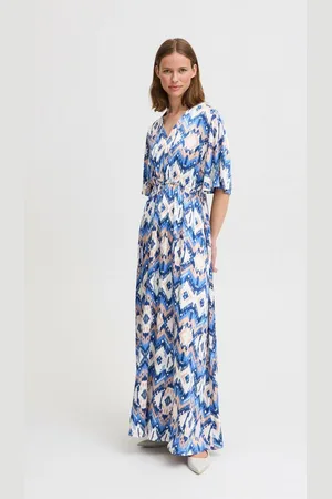 B YOUNG Maxikleid BYFARINYA DRESS - Maxikleid mit V-Ausschnitt - Verkäufer: meinemarkenmode