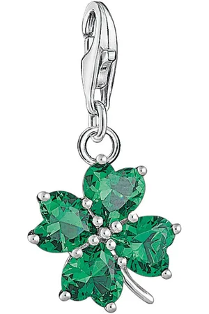 Thomas Sabo Charm-Einhänger Kleeblatt, 1703-699-6, mit Glas-Keramik Stein