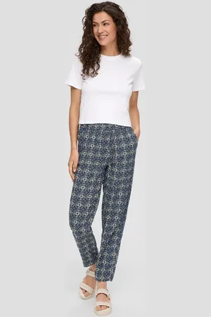 QS by s.Oliver Stoffhose Jogpants aus Viskose mit All-over-Print Gummizug - Verkäufer: