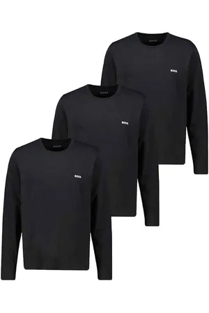 HUGO BOSS Langarmshirt 50492321-001 R-Neck LS-Shirt, 3er Pack, schwarz - Verkäufer: Lord of Label
