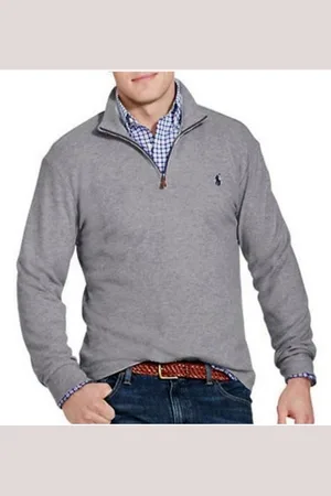Ralph Lauren Sweatshirt Pullover Troyer Half Zip Jumper Rib Sweater Sweatshirt Pulli - Verkäufer: eldigo