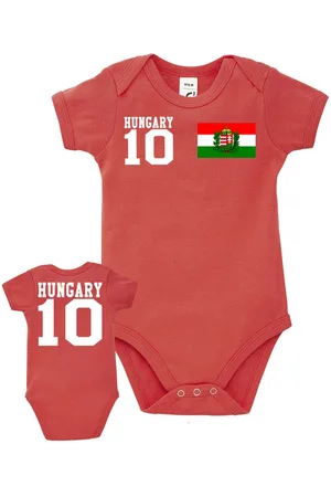 Blondie & Brownie Strampler Ungarn Kinder Baby Hungary Sport Trikot Fußball Meister WM Europa EM - Verkäufer: Hubihu