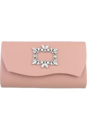 Ital-Design Schultertasche Kleine, Damentasche clutch schultertasche mit strass in Altrosa - Verkäufer: