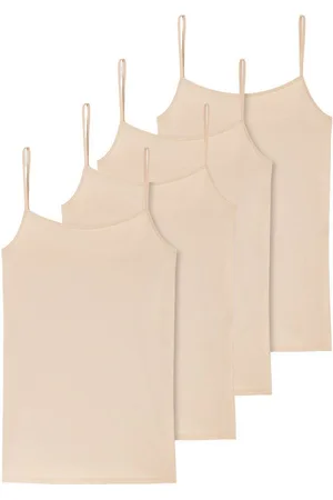 Schiesser Spaghettitop 95/5 Organic Cotton (4-tlg) schmale träger Spaghetti-top - Verkäufer: HBOD
