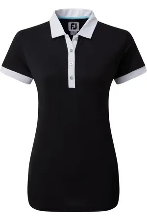 FootJoy Poloshirt Golfpolo Color Block Pique Damen EU M - Verkäufer: Svens Golfshop GmbH
