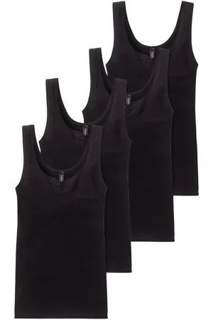 Schiesser Trägertop Cotton Essentials (4-tlg) träger-top shirt ärmellos - Verkäufer: HBOD
