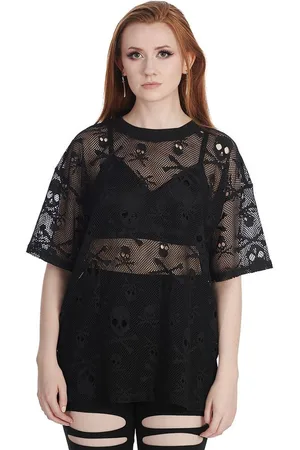 Banned Retro T-Shirt Skull Queen Long Top - Verkäufer: Schompi Trading e.K.
