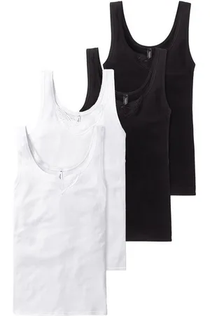Schiesser Trägertop Cotton Essentials (4-tlg) träger-top shirt ärmellos - Verkäufer: HBOD