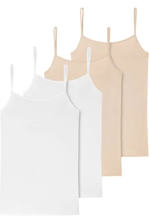 Schiesser Spaghettitop 95/5 Organic Cotton (4-tlg) schmale träger Spaghetti-top - Verkäufer: HBOD