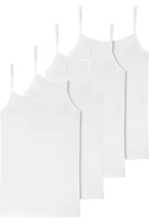 Schiesser Spaghettitop 95/5 Organic Cotton (4-tlg) schmale träger Spaghetti-top - Verkäufer: HBOD