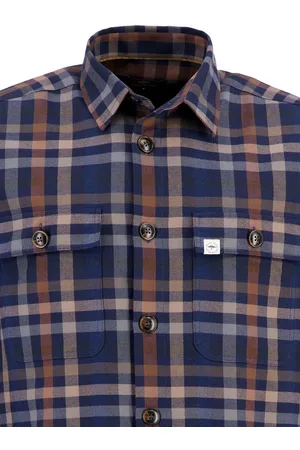 Fynch-Hatton Langarmshirt Heavy Flannel Overshirt, Kent, 1/1 - Verkäufer: Lehmann Moden