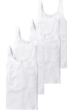 Schiesser Trägertop Cotton Essentials (4-tlg) träger-top shirt ärmellos - Verkäufer: HBOD