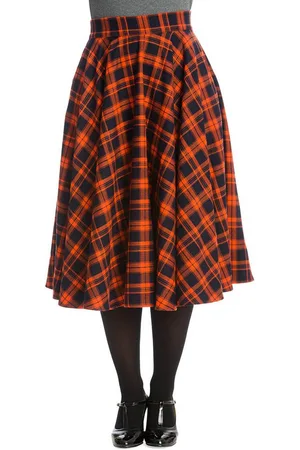 Banned Retro A-Linien-Rock Miss Spook Swing Skirt Vintage Kariert A-Linie Rock 50er - Verkäufer: Schompi Trading e.K.