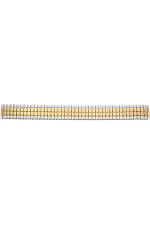 JuwelmaLux Uhrenarmband Uhrenarmband-Zugband Edelstahl teils gold plattiert JL30-10 - Verkäufer: Juwelier-Bacak