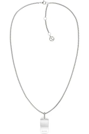 Tommy Hilfiger Kette mit Anhänger SS24 DOG TAG, 2780861, 2780862, mit Glasstein