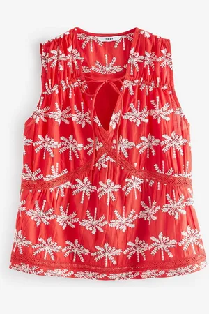 Next Shirttop Ärmelloses Oberteil mit Lochstickerei (1-tlg) - Verkäufer: Germany GmbH