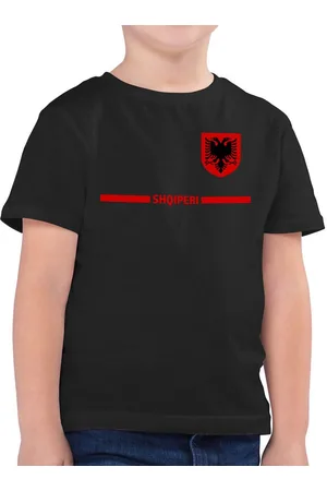 Shirtracer T-Shirt Albanien Trikot Wappen, Shqipëri mit Stolz, Albanisches Fan-Motiv (1-tlg) 2026 Fussball WM Fanartikel - Verkäufer: