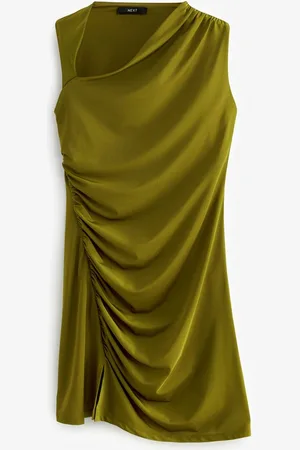Next Minikleid Ärmelloses, asymmetrisches Minikleid mit Raffung (1-tlg) - Verkäufer: Germany GmbH