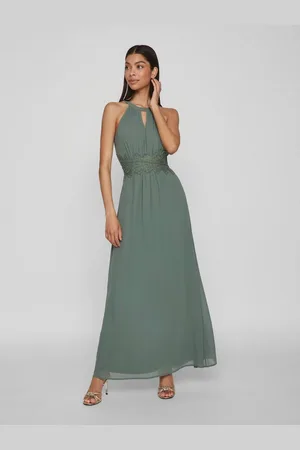 VILA Maxikleid VIMILINA HALTERNECK MAXI DRESS - NOOS