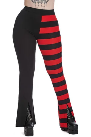 Banned Retro Schlaghose Asymmetrical Allure Gestreift Hose Flares - Verkäufer: Schompi Trading e.K.