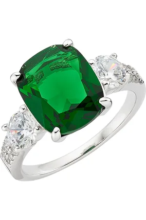 Firetti Fingerring Schmuck Geschenk Silber 925 Ring Oktagon, Exklusiv bei uns - mit Glasstein, Zirkonia (synth)