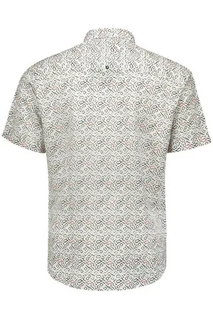 No Excess Kurzarmshirt Shirt Short Sleeve Allover Printed With Linen - Verkäufer: Lehmann Moden