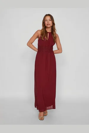VILA Maxikleid VIMILINA HALTERNECK MAXI DRESS - NOOS