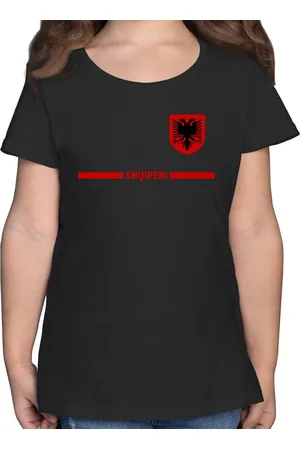Shirtracer T-Shirt Albanien Trikot Wappen, Shqipëri mit Stolz, Albanisches Fan-Motiv 2026 Fussball WM Fanartikel - Verkäufer: