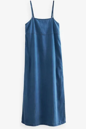 Next Sommerkleid Sommerliches Midikleid mit schmalen Trägern (1-tlg) - Verkäufer: Germany GmbH