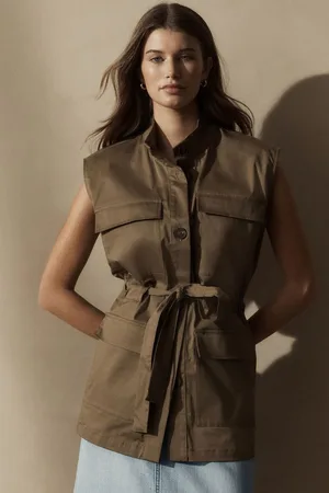 Next Longweste Ärmellose Baumwolljacke im Utility-Stil (1-tlg) - Verkäufer: Germany GmbH