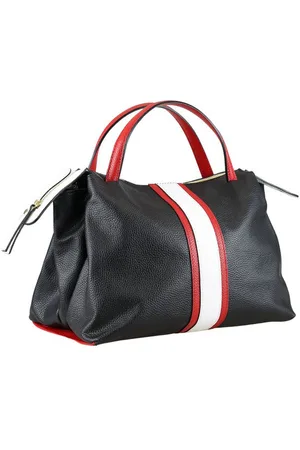 Alessandro Schultertasche LineaUna, aus weichem Leder, Made in Italy