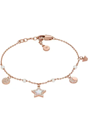 Emporio Armani Armband SENTIMENTAL, Stern, EGS3107221, mit Zirkonia (synth), Perlmutt und Süßwasserzuchtperlen