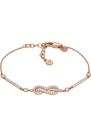 Emporio Armani Armband SENTIMENTAL, Unendlichkeitsschleife/Infinity, EGS3109221, mit Zirkonia (synth)