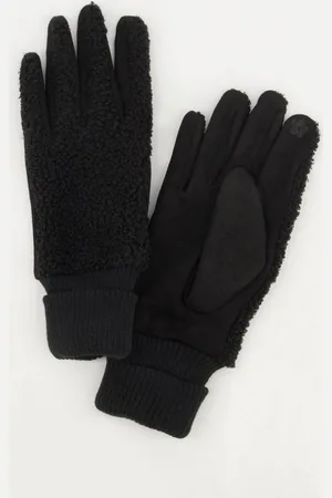 Ulla Popken Baumwollhandschuhe Handschuhe Teddyfleece Umschlagbund - Verkäufer: Popken Fashion Group