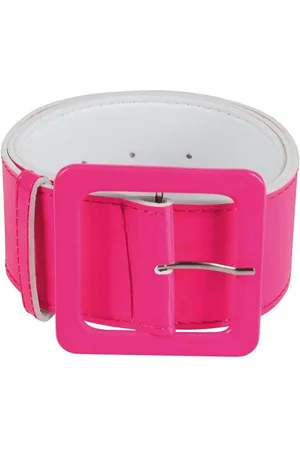 Boland Synthetikgürtel Lackgürtel neon-pink - Verkäufer: MASKWORLD